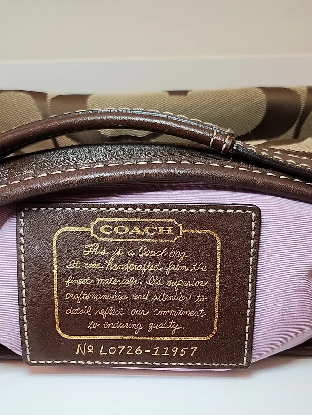 Coach Y2K Legacy  Hobo Jacquard Signature shoulder bag tan brown Gold hardware